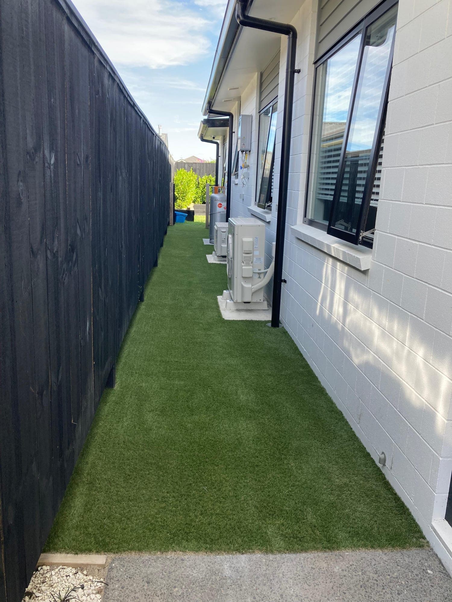 Side-of-House Turf Path after the work